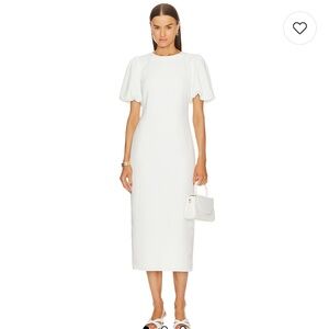Laissa Midi Dress in White